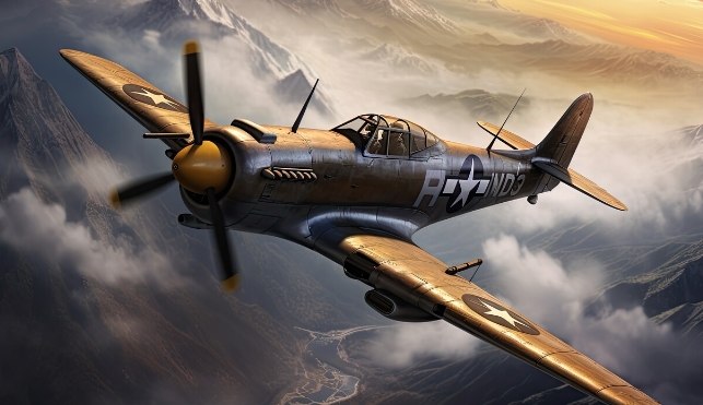 WW2 spitfire illustration